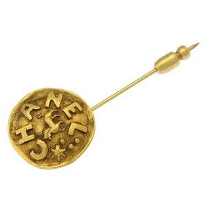 Chanel Pin brooch Gold Woman Authentic Used Y2783